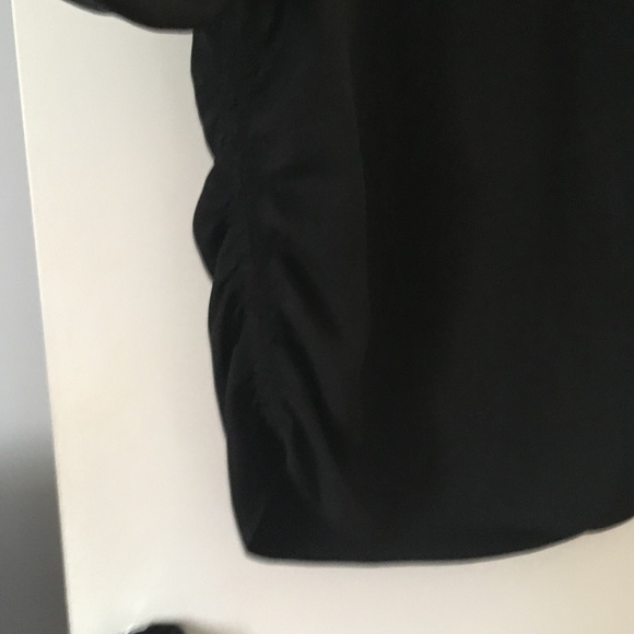 COS Black Textured Crepe Ruched Sides Blouse 12 - Picture 4 of 6